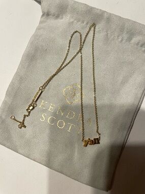 Kendra Scott Gold Vermeil Y’all Necklace